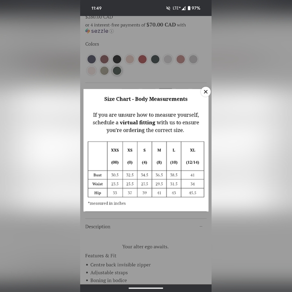 Park and Fifth Jupiter Dress SMALL hunter green - Picture 13 of 13